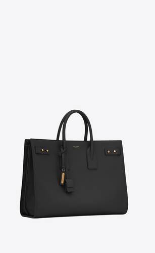 sac de jour thin large bag in grained leather