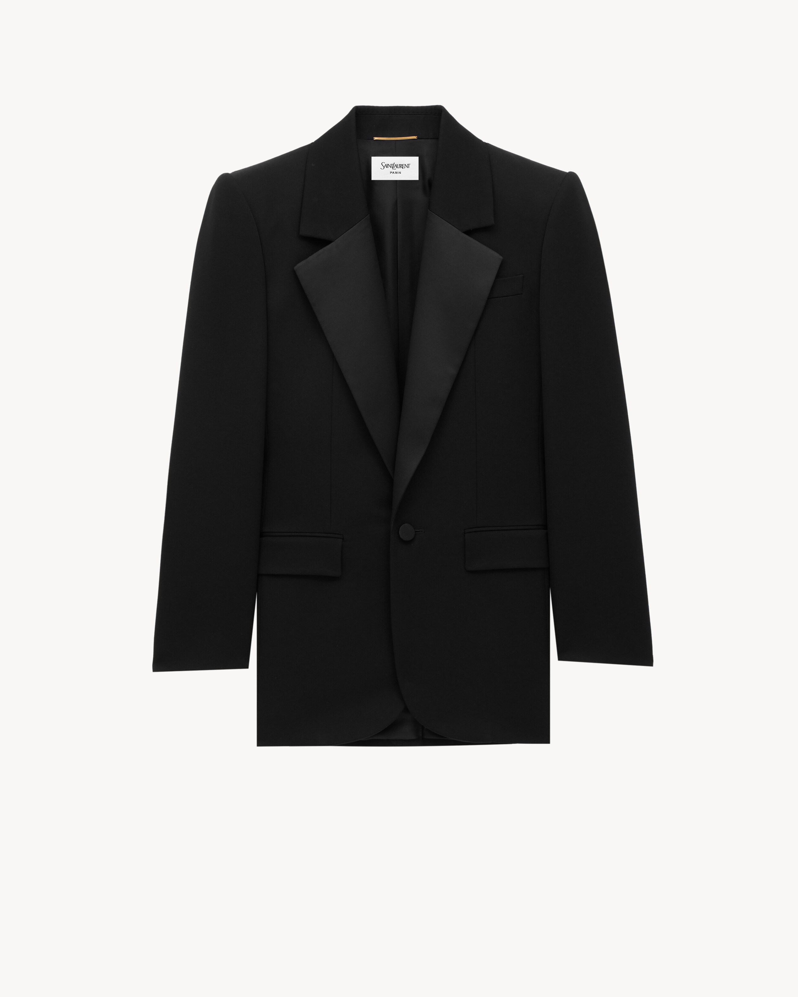 tuxedo jacket in GRAIN DE POUDRE
