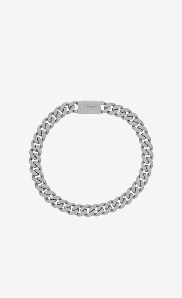 metal curb chain necklace