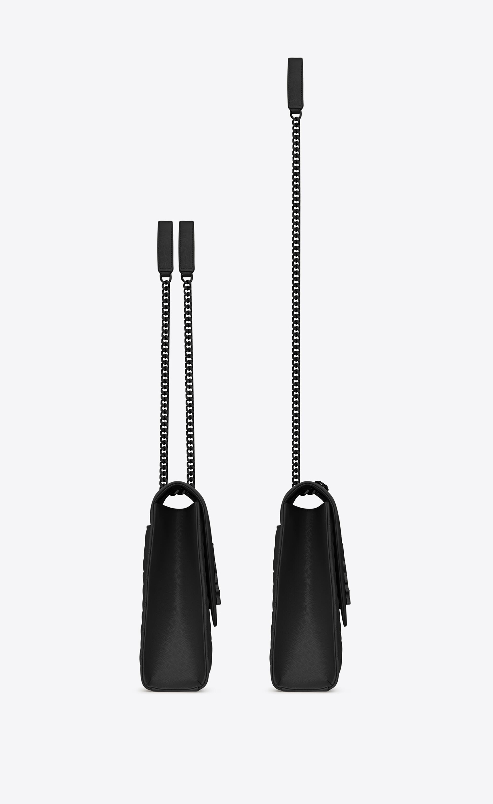 ENVELOPE LARGE IN QUILTED GRAIN DE POUDRE EMBOSSED LEATHER