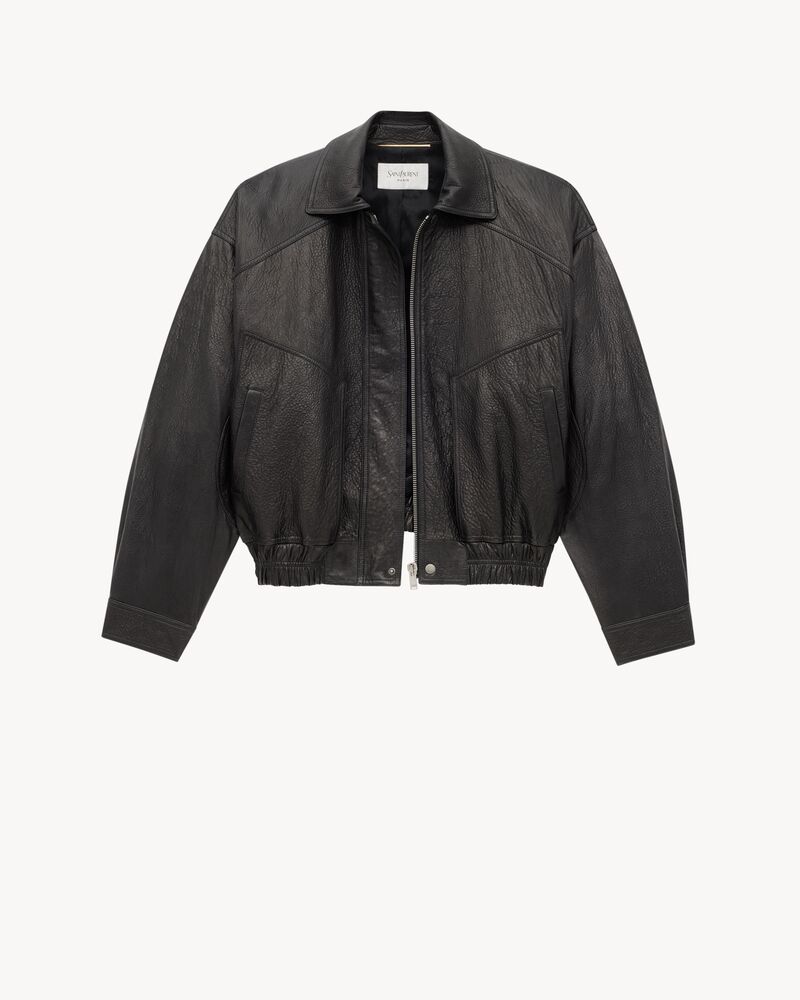 bomber jacket in lambskin