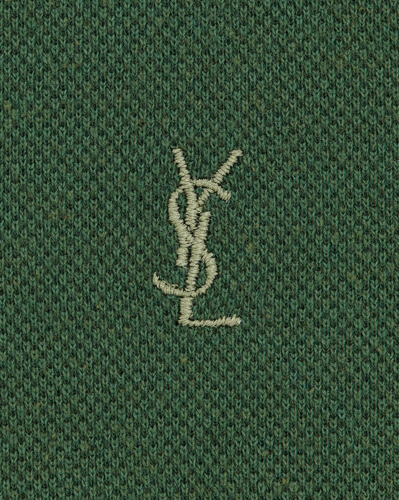 MONOGRAM珠地棉混纺POLO衫 | Saint Laurent | YSL.com