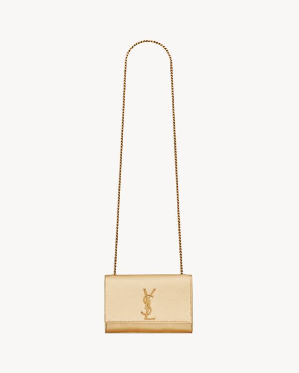 ショルダーバッグ・ポシェット SAINT LAURENT Woman Shoulder bag Gold 657228AAC2H 3883 Saint Laurent - Loulou Yellow Y Quilted Small Shoulder Bag