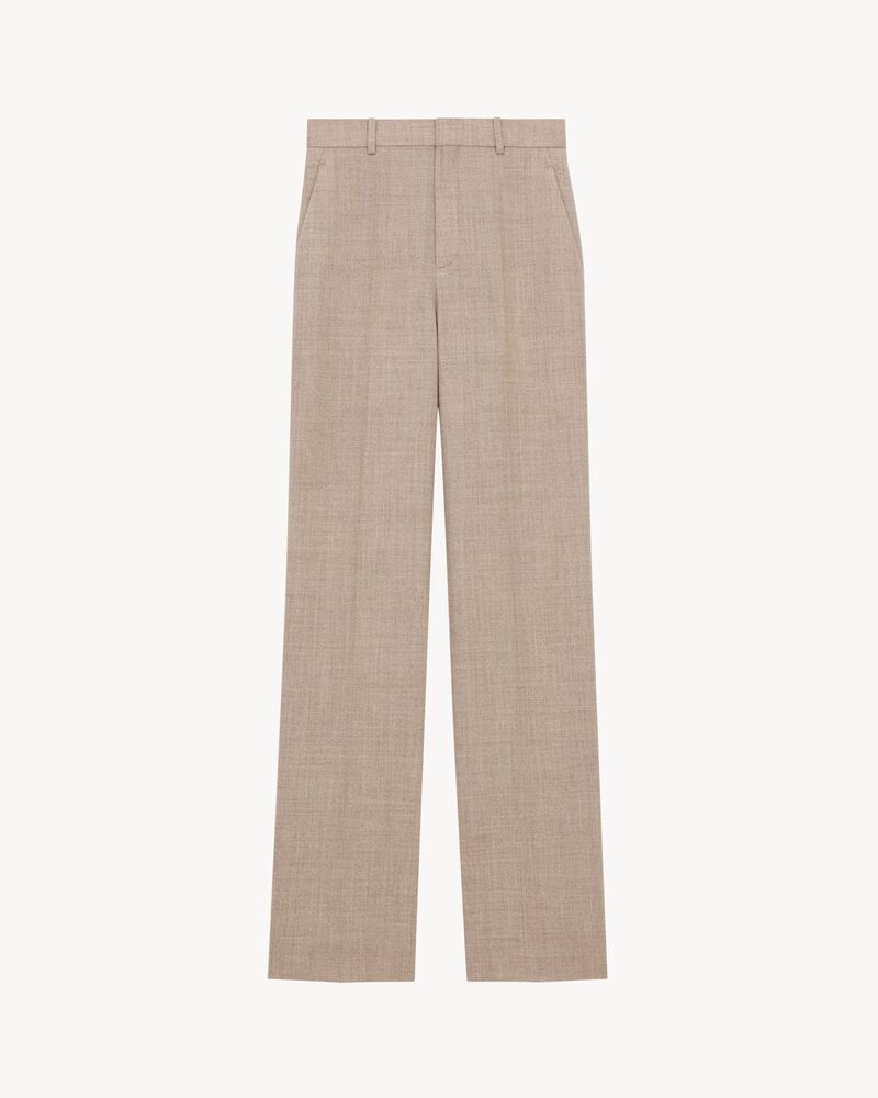 high-rise pants in wool