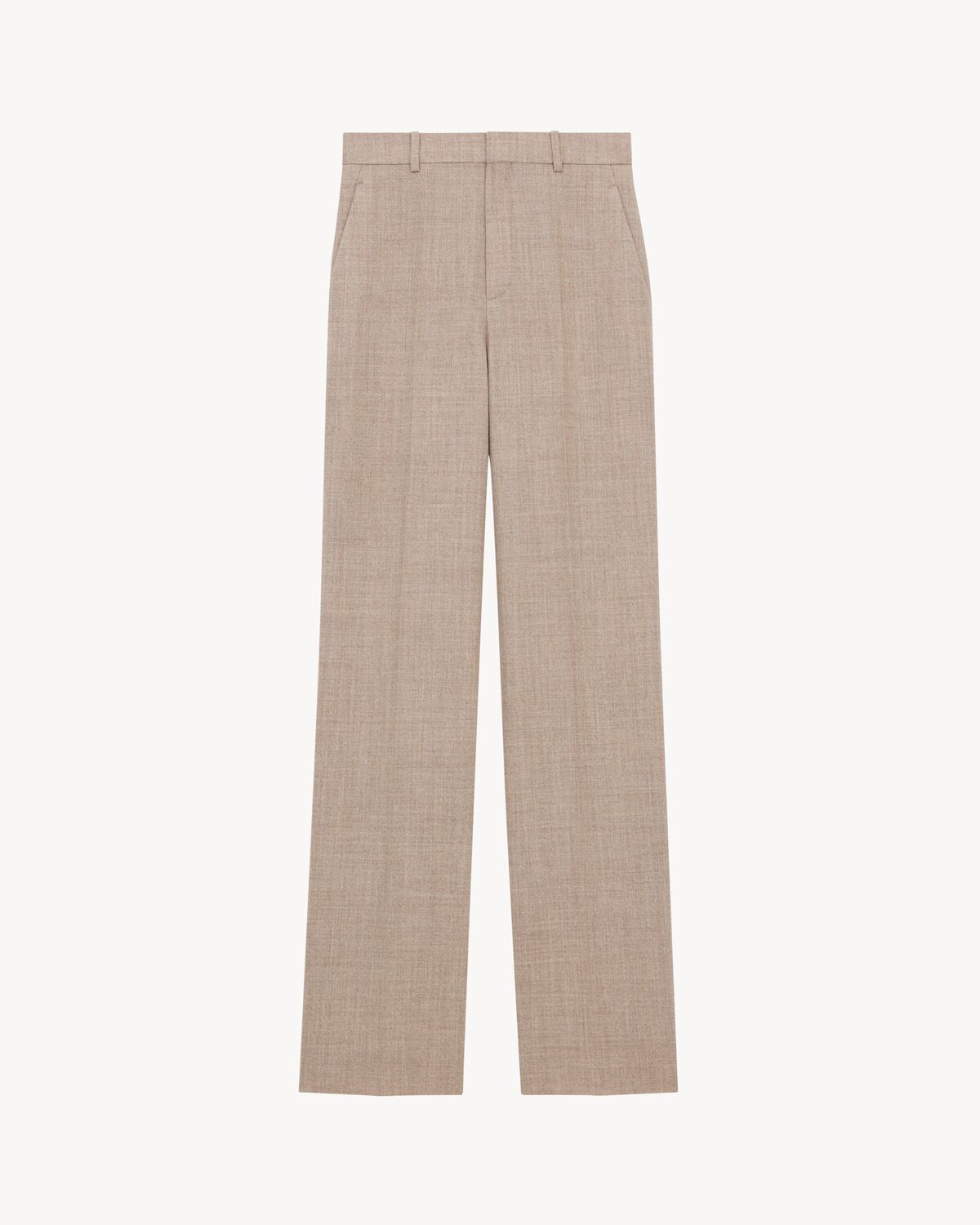 high-rise pants in wool