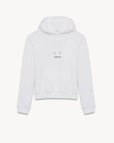 Saint laurent outlet small logo hoodie