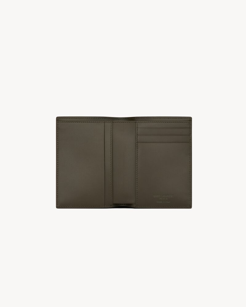 SAINT LAURENT PARIS credit card wallet in smooth leather
