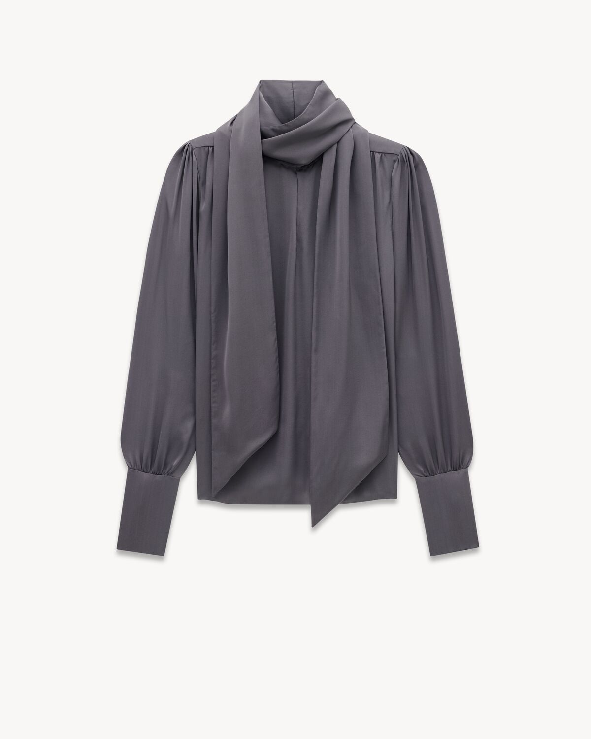 Blouse in silk charmeuse | Saint Laurent | YSL.com