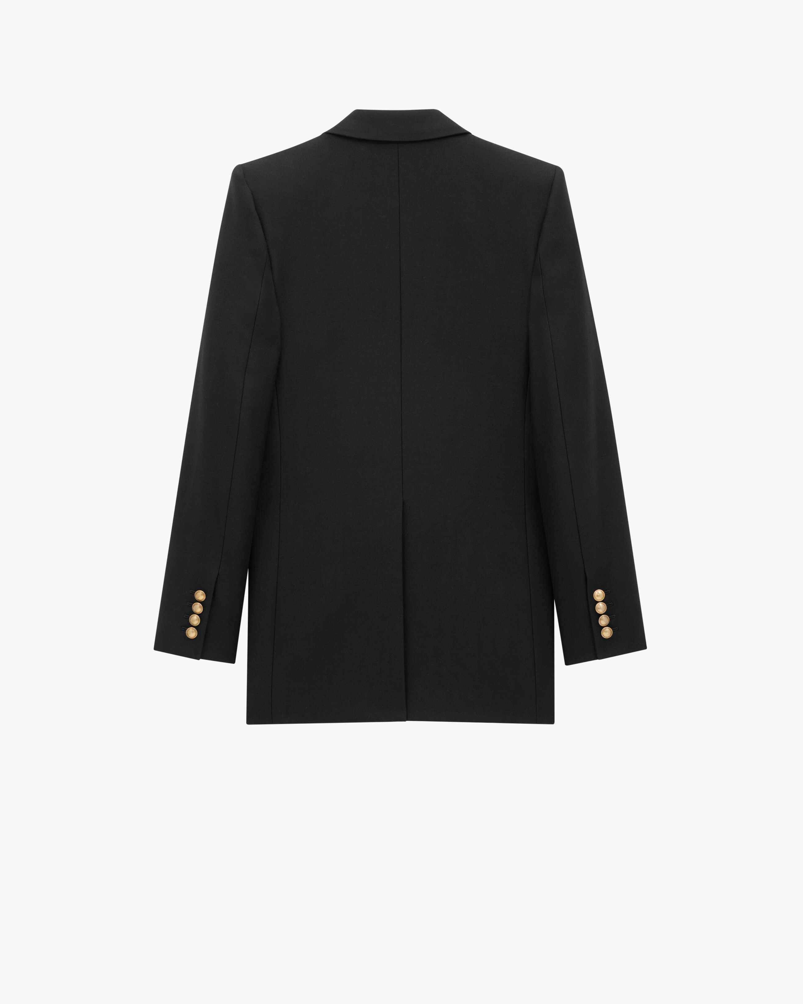 blazer em gabardine de lã