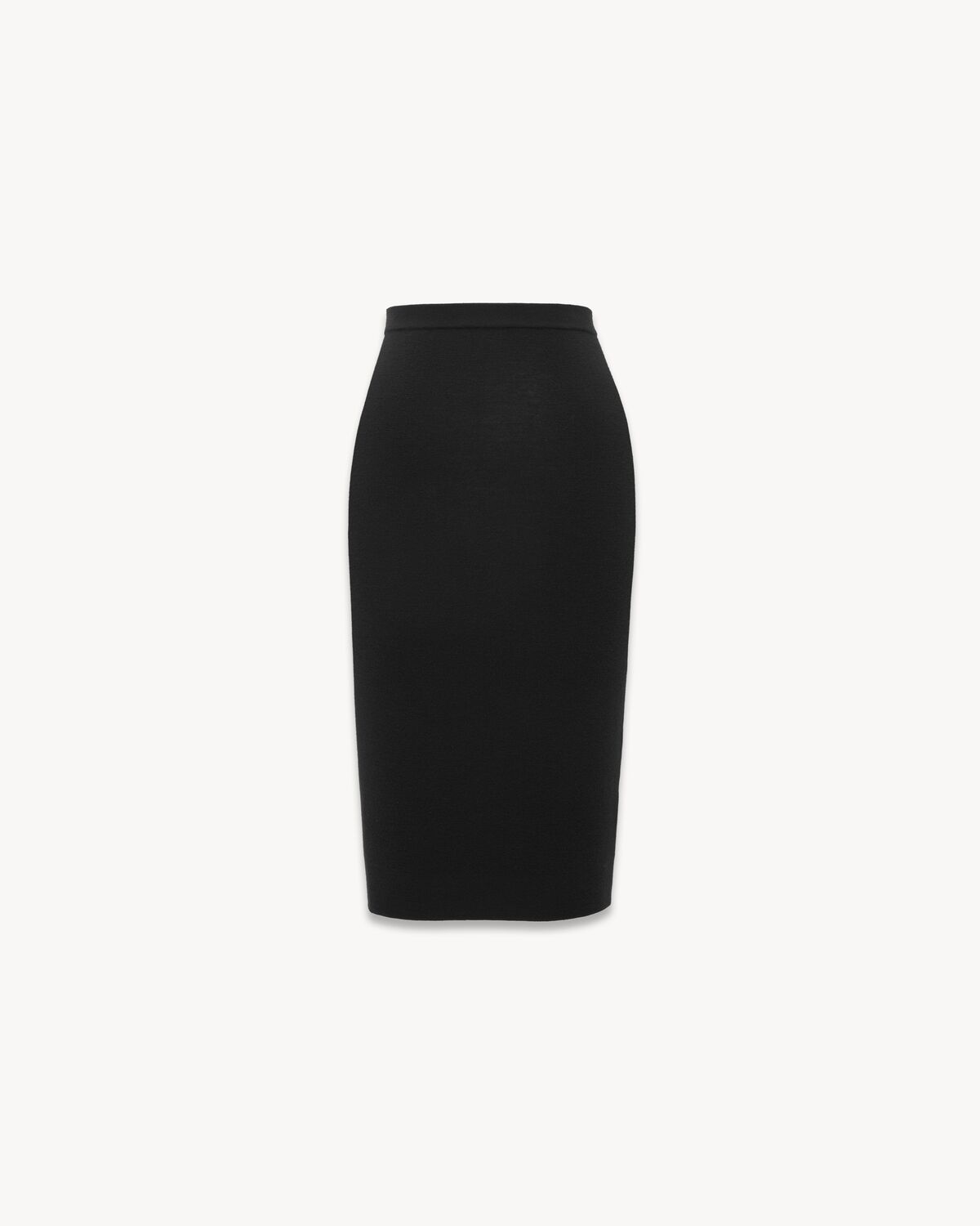 pencil skirt in ribbed wool