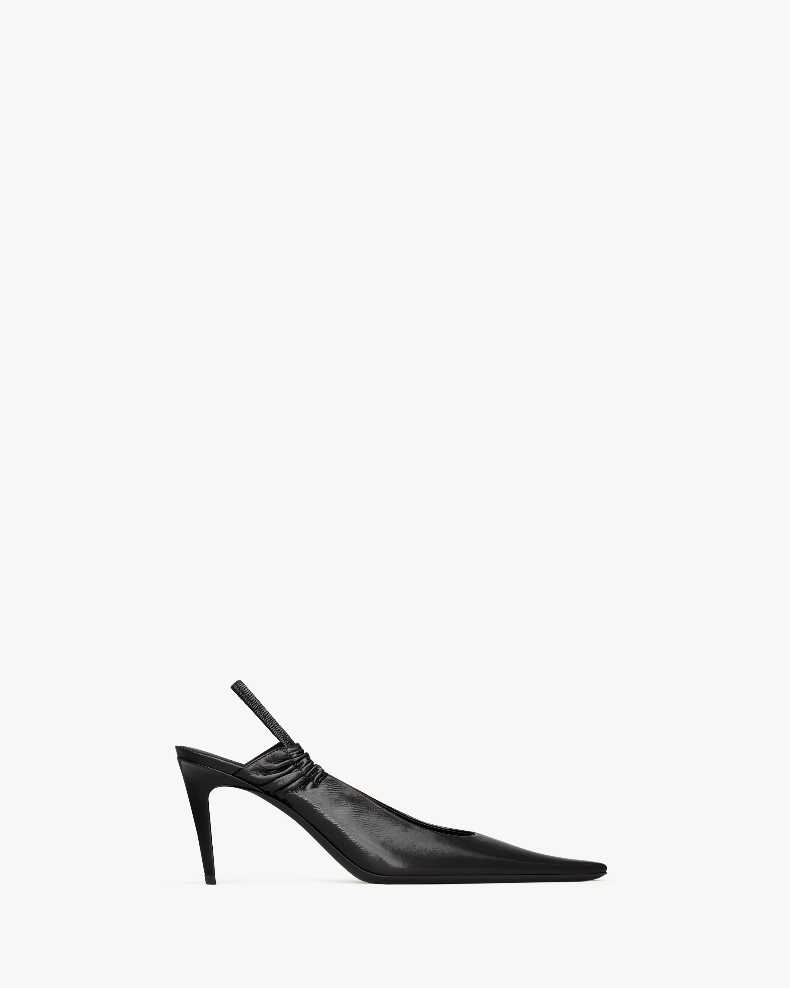 Zapatos de salón slingback Anne-Marie de piel lisa