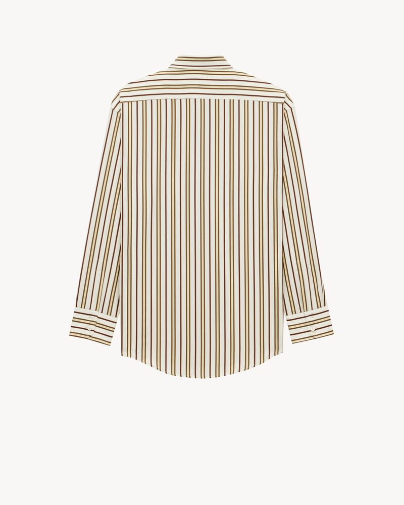CASSANDRE shirt in striped cotton poplin