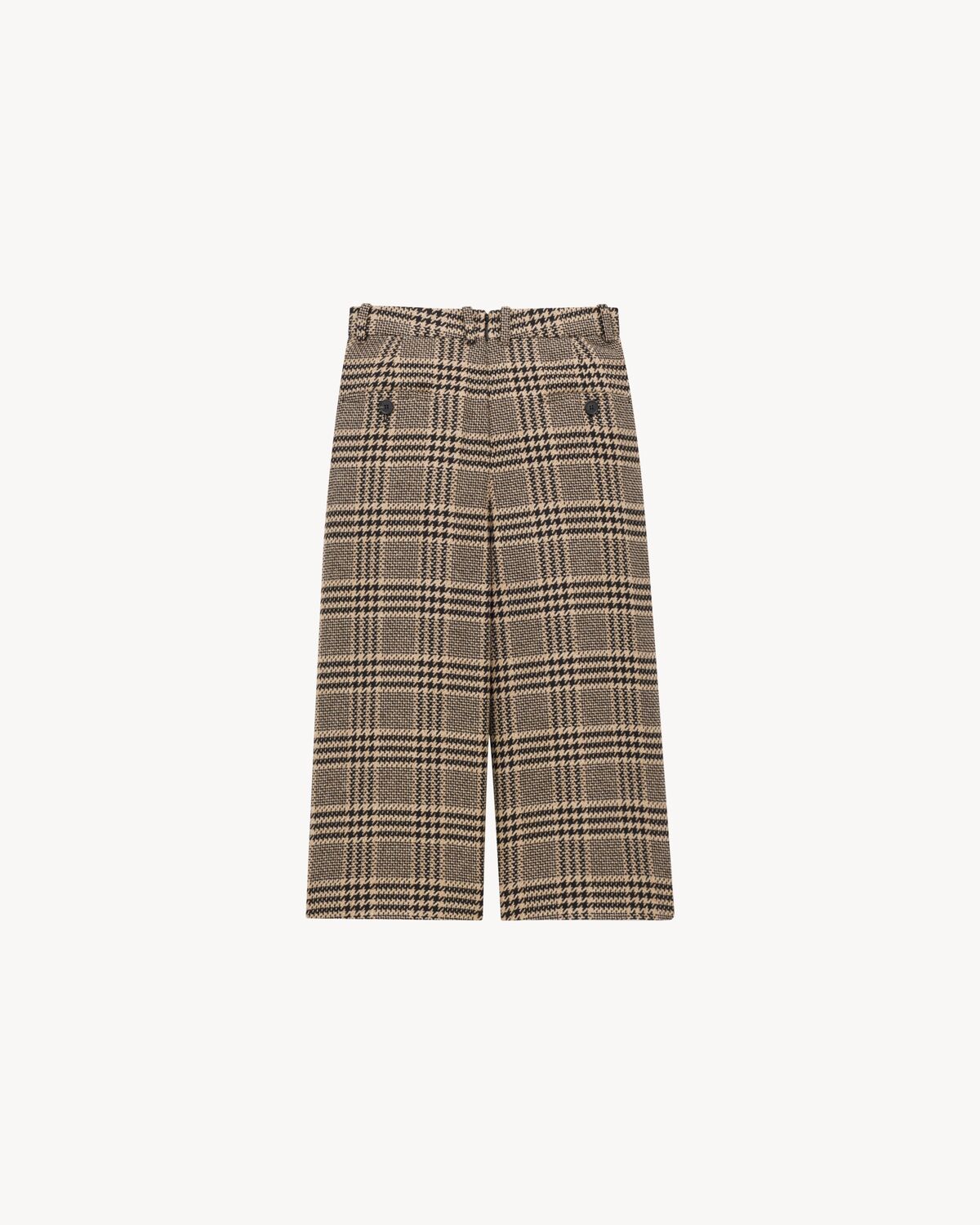 culottes in prince of wale silk and cashmere