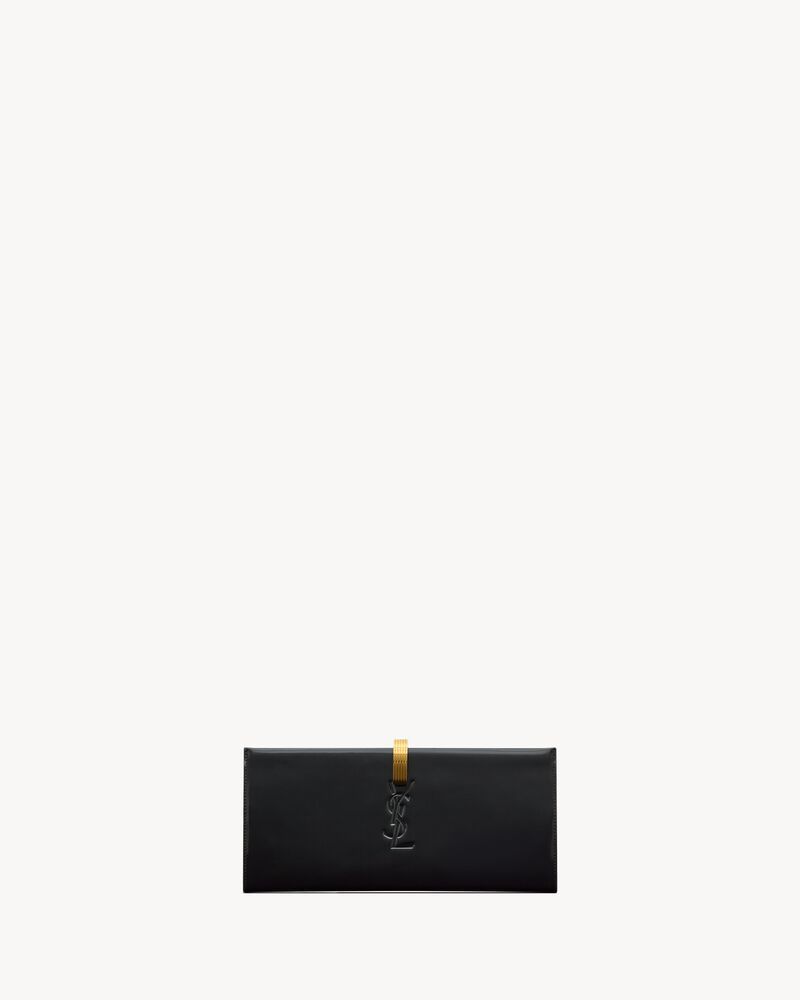 minaudière in brushed leather
