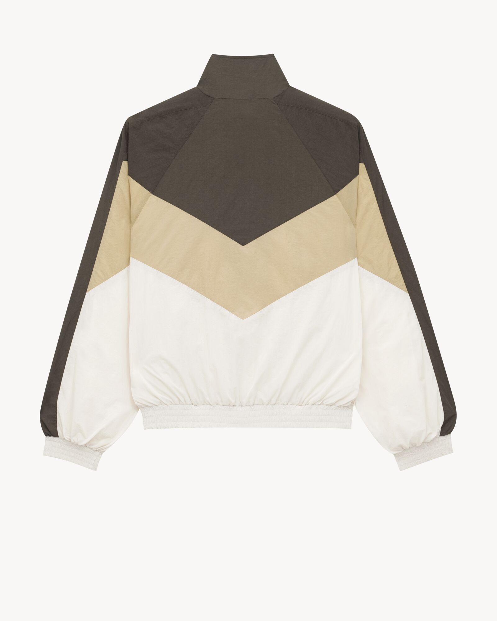 SAINT LAURENT YSL Nylon Coated Long Jacket Coat outer black
