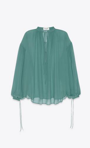 blouse in silk georgette