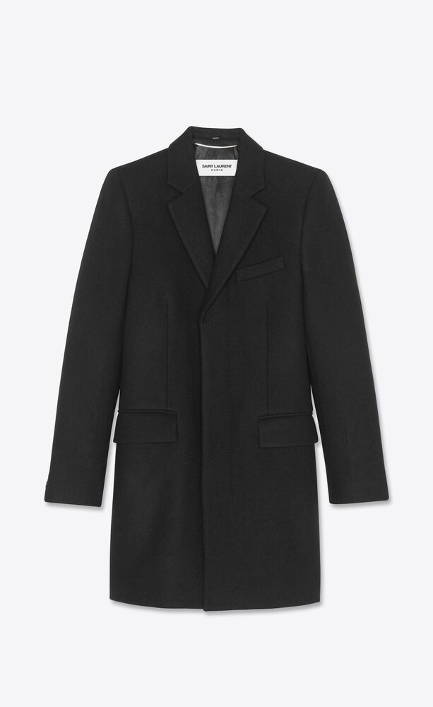 tailored coat in cashmere felt