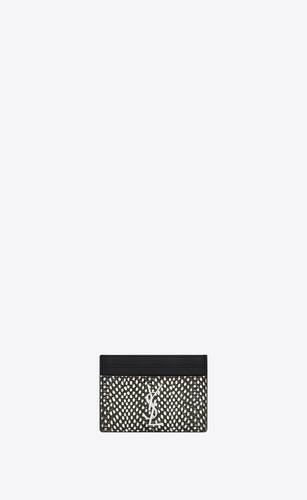 cassandre card case in python-embossed leather