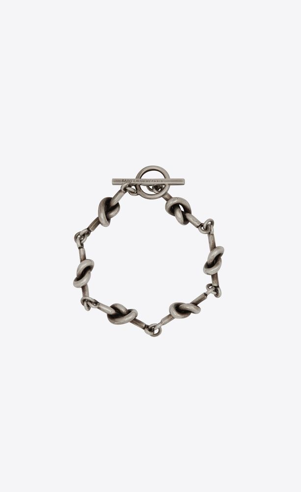 knots chain bracelet in metal | Saint Laurent United Kingdom | YSL.com