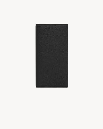 CASSANDRE SHADOW SAINT LAURENT CONTINENTAL WALLET IN GRAINED