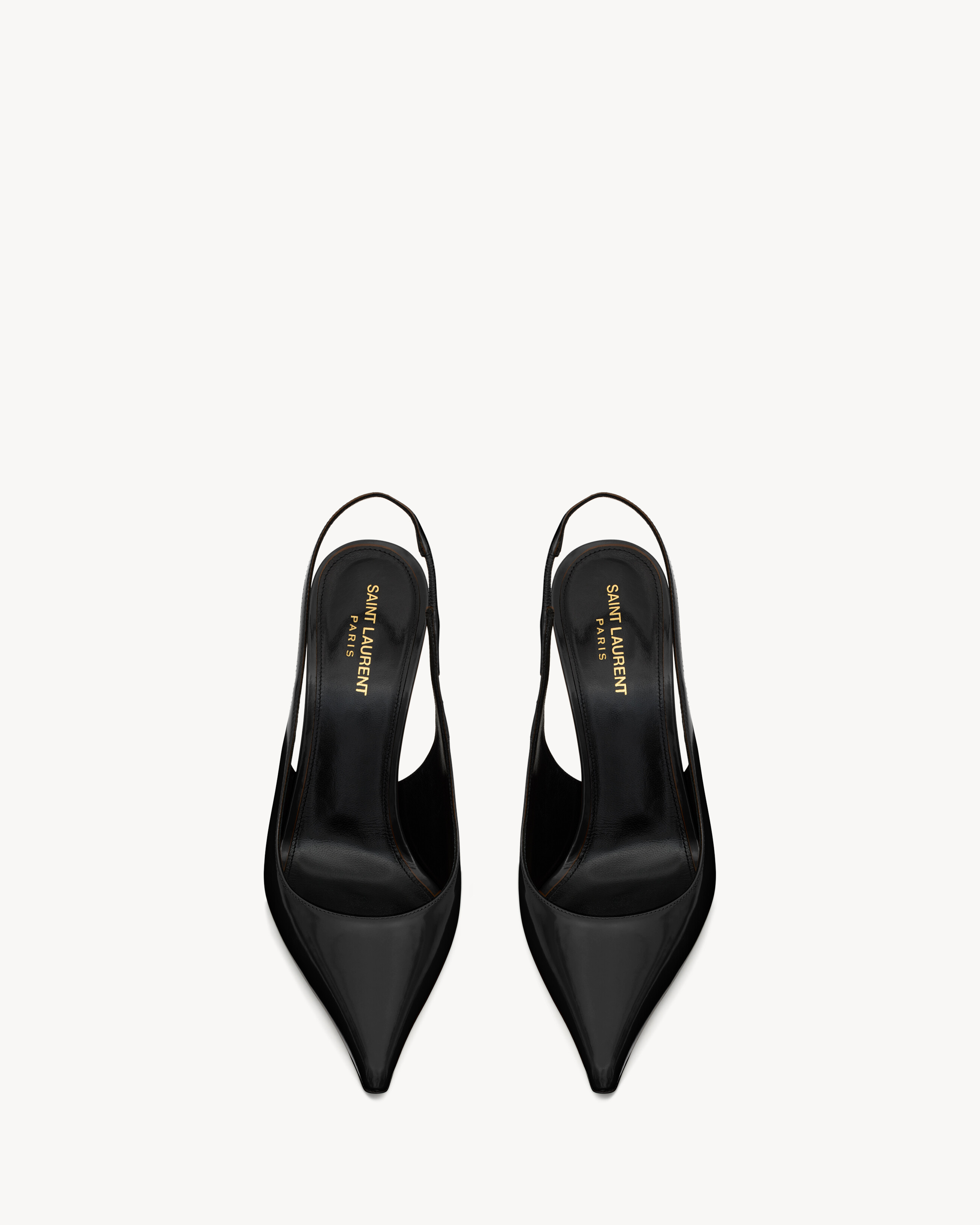 VENDOME slingback pumps in glazed leather