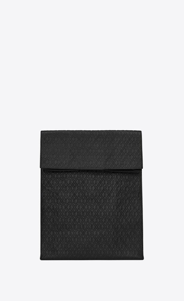 le monogramme deli paper bag in embossed leather