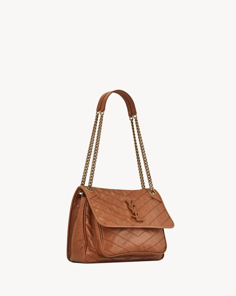 Ysl niki crinkled leather Clearance