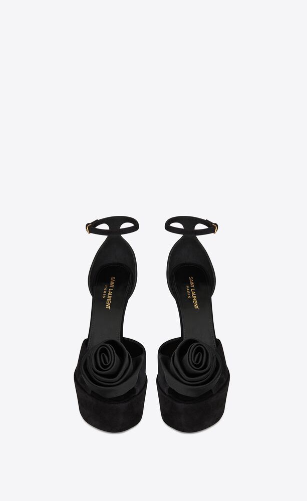 ysl suede sandals