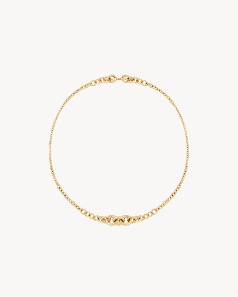 graduated chain necklace in 18K yellow gold