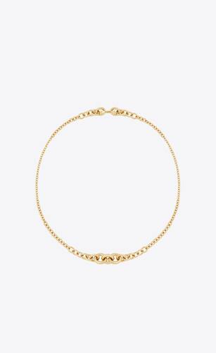 graduated chain necklace in 18k yellow gold