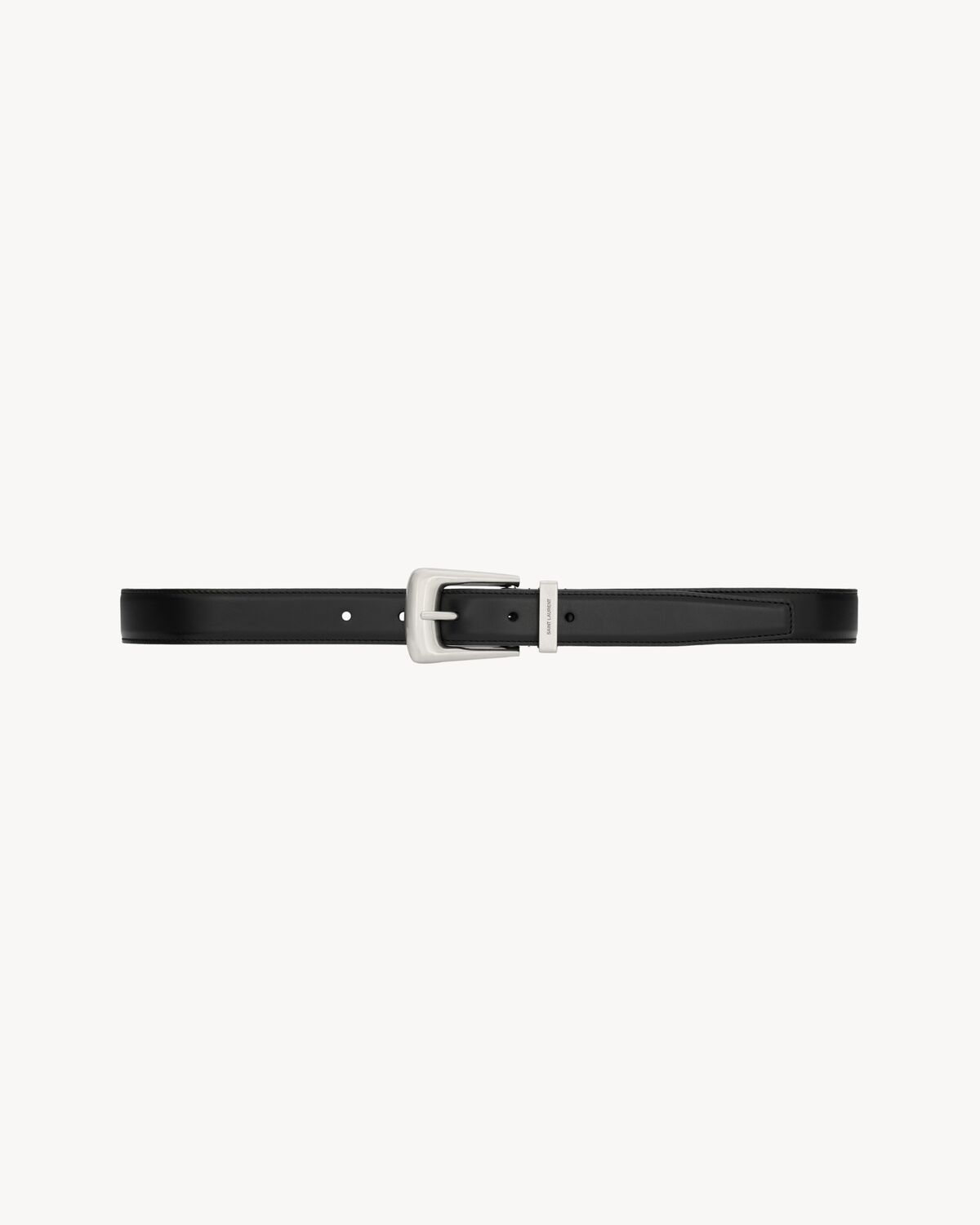 folk belt in smooth leather