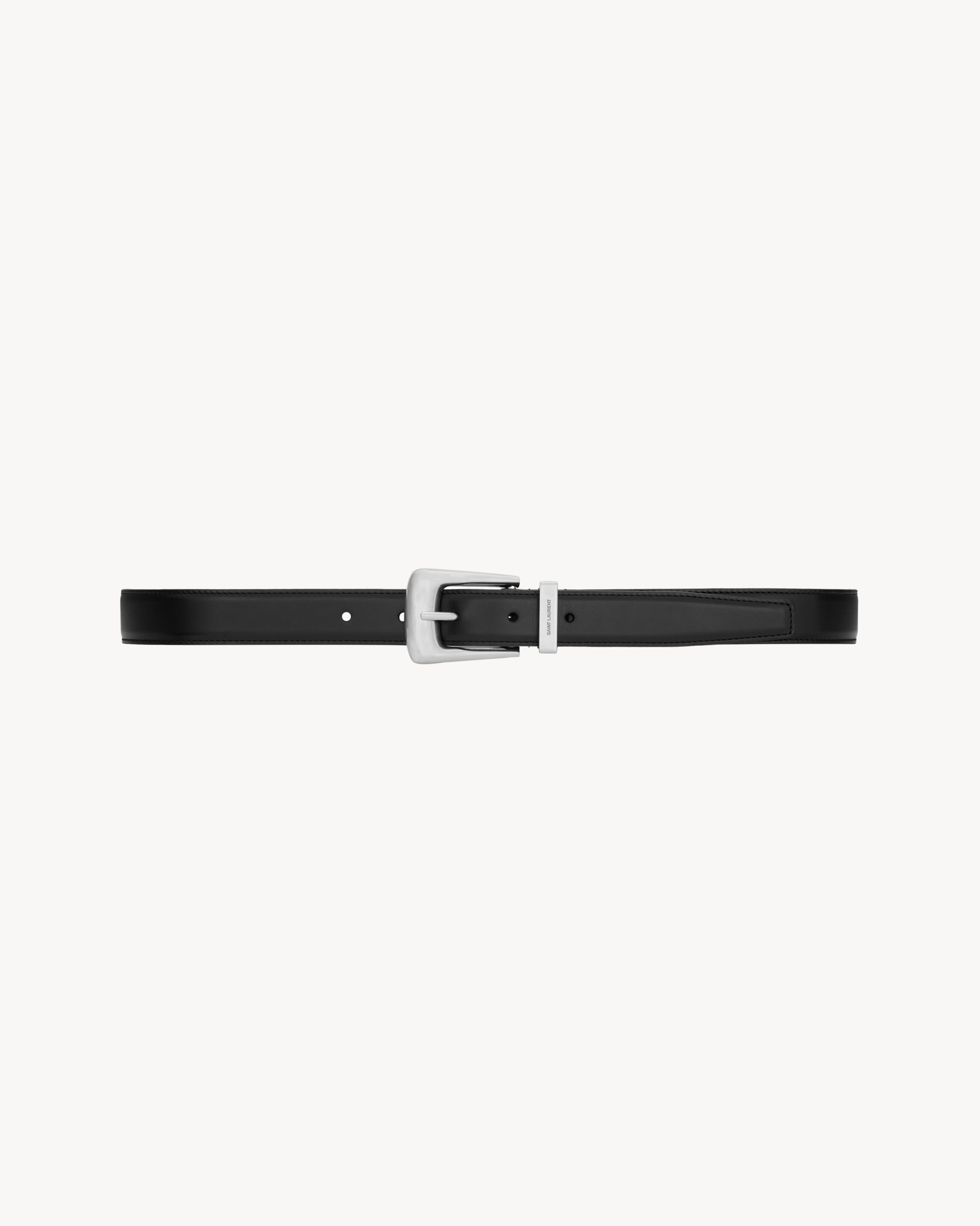 FOLK ceinture en cuir lisse