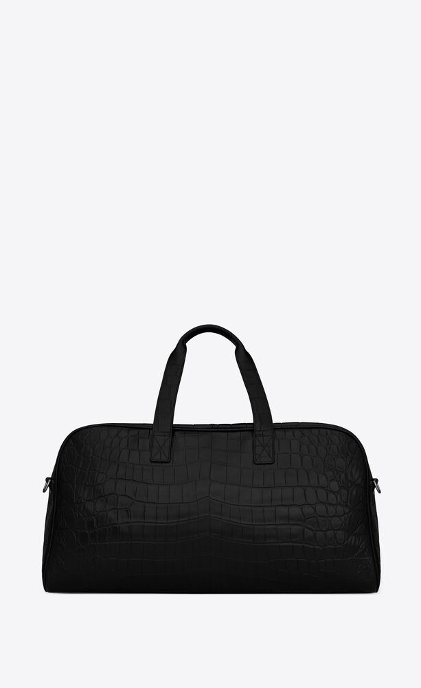 crocodile duffle bag