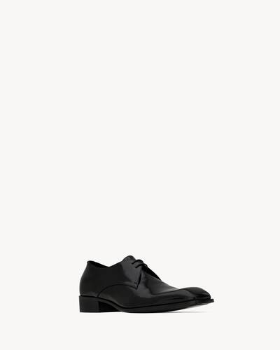 Saint Laurent レギュラーフィットズボン ブラック FW24/25 サンローラン(Saint Laurent) 2024年夏メンズコレクション
