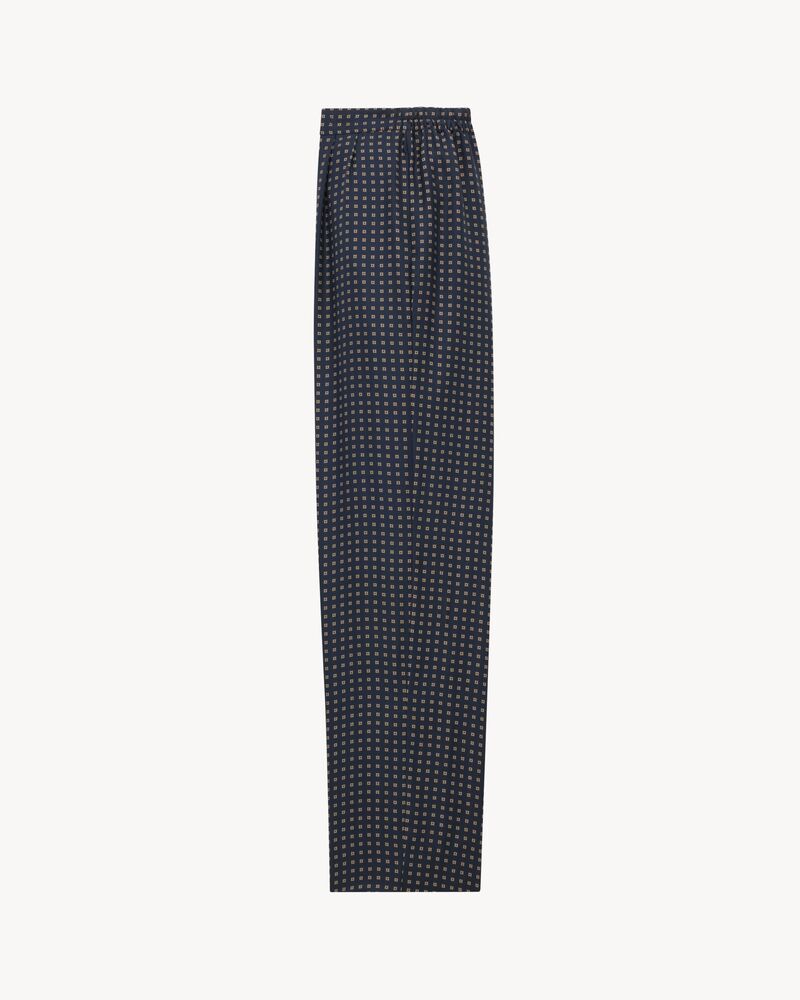 SAINT LAURENT pants in square silk