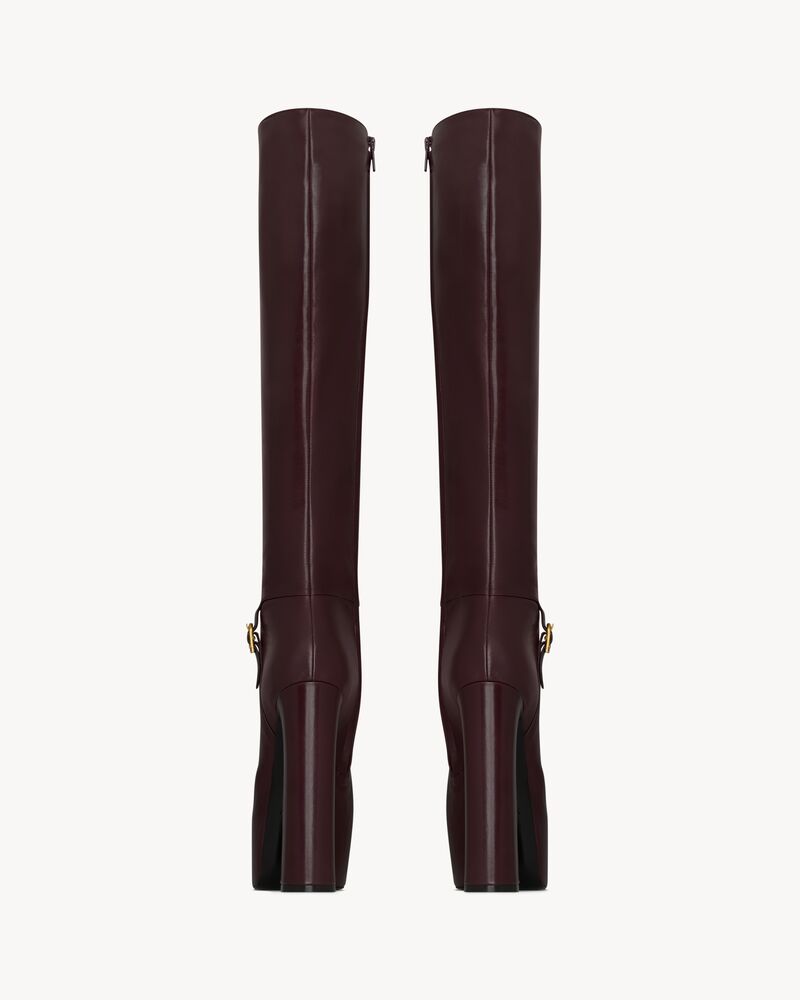 NICO platform boots in smooth leather