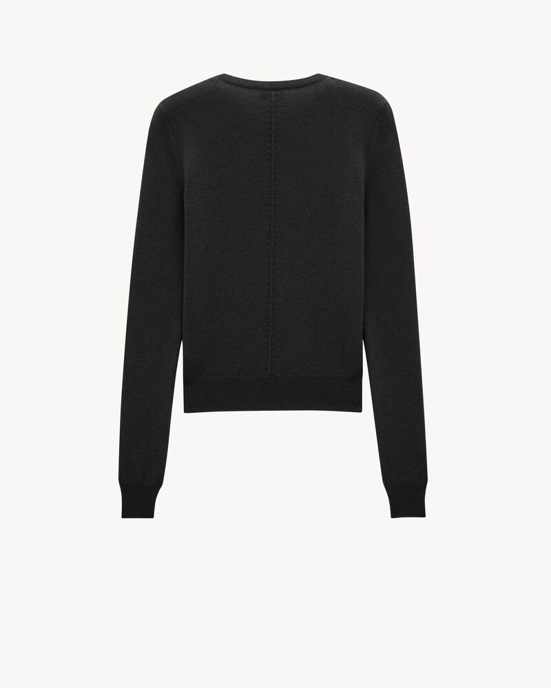 openwork sweater in cashmere