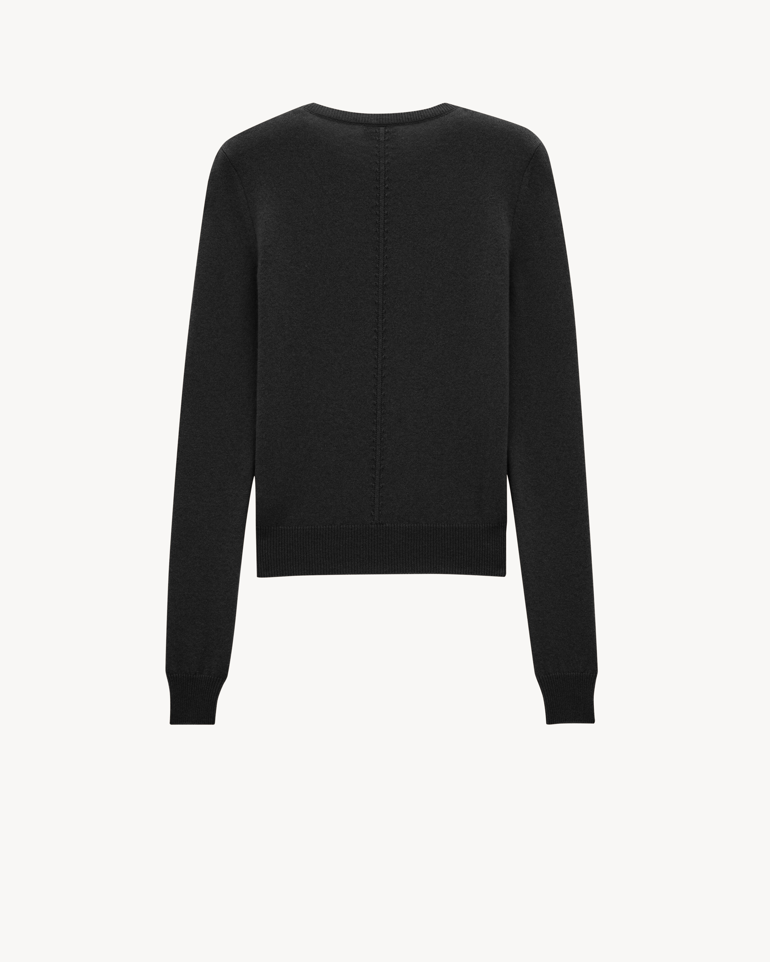 openwork sweater in cashmere