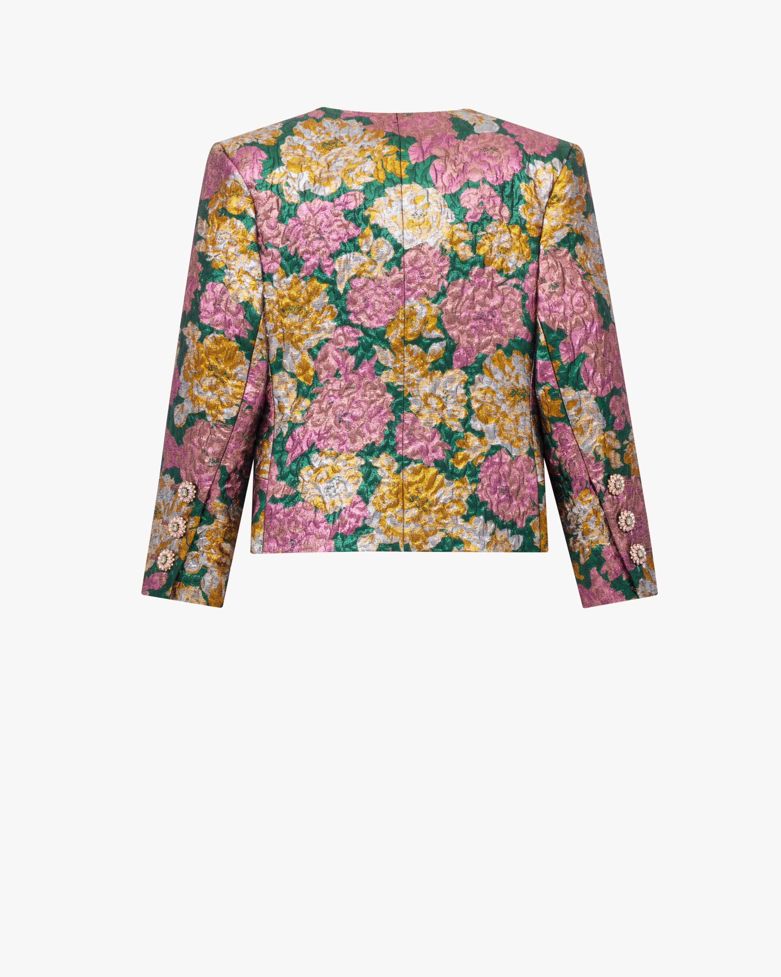 blazer em brocado