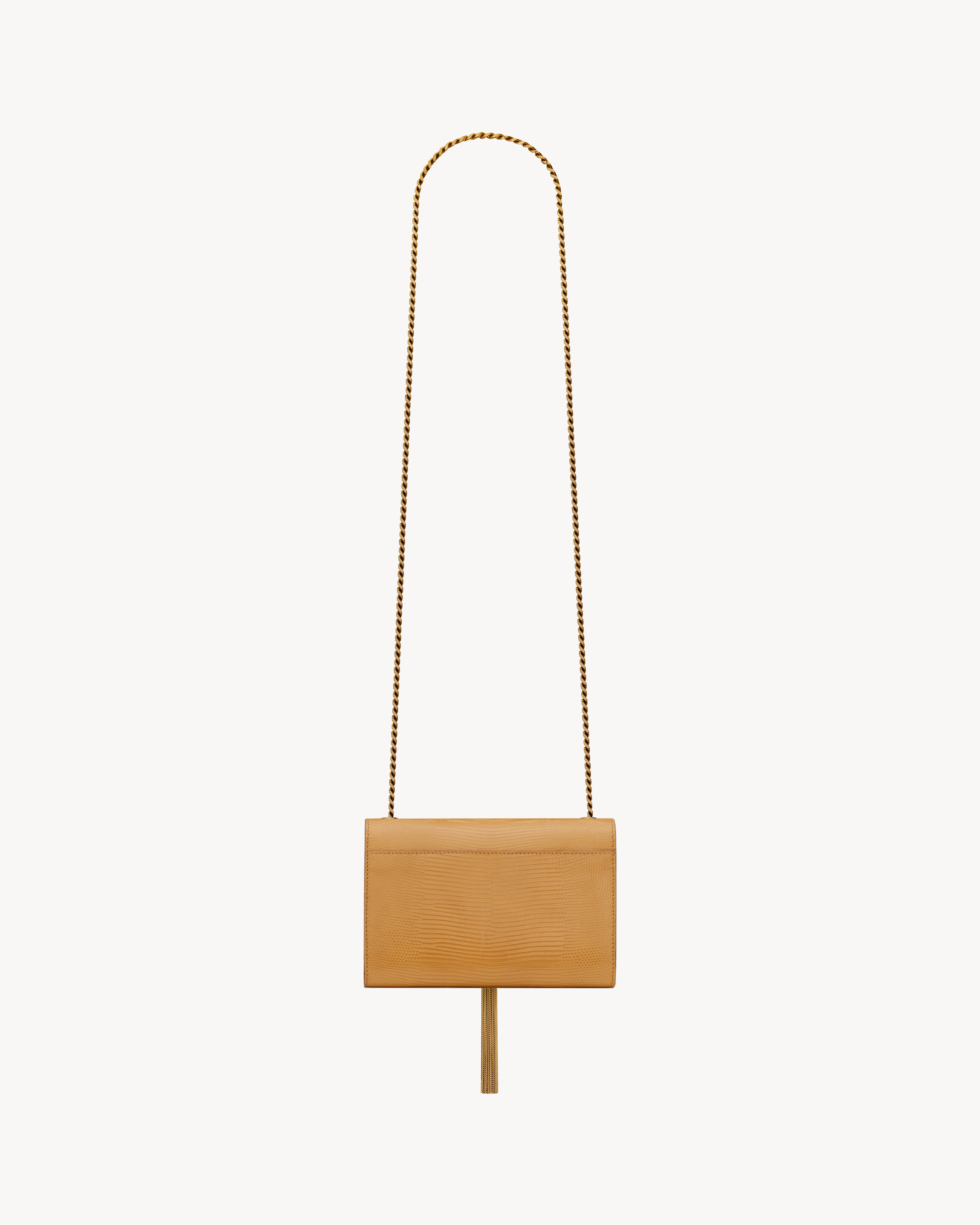 KATE SMALL tassel in shiny lizard