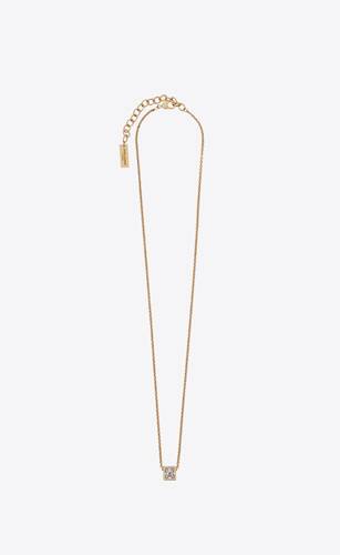 saint laurent lock necklace