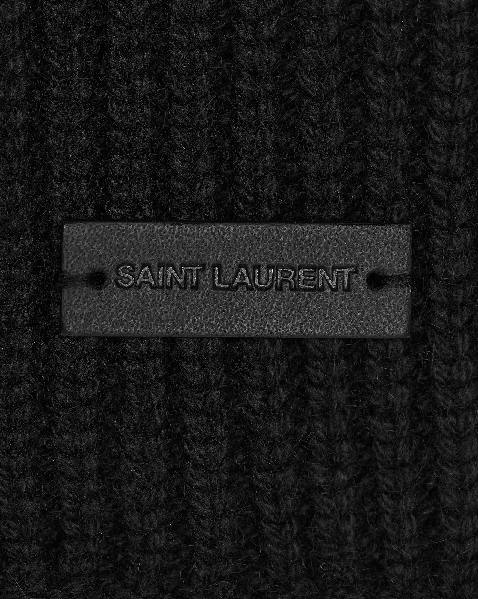 Ribbed balaclava in cashmere Saint Laurent