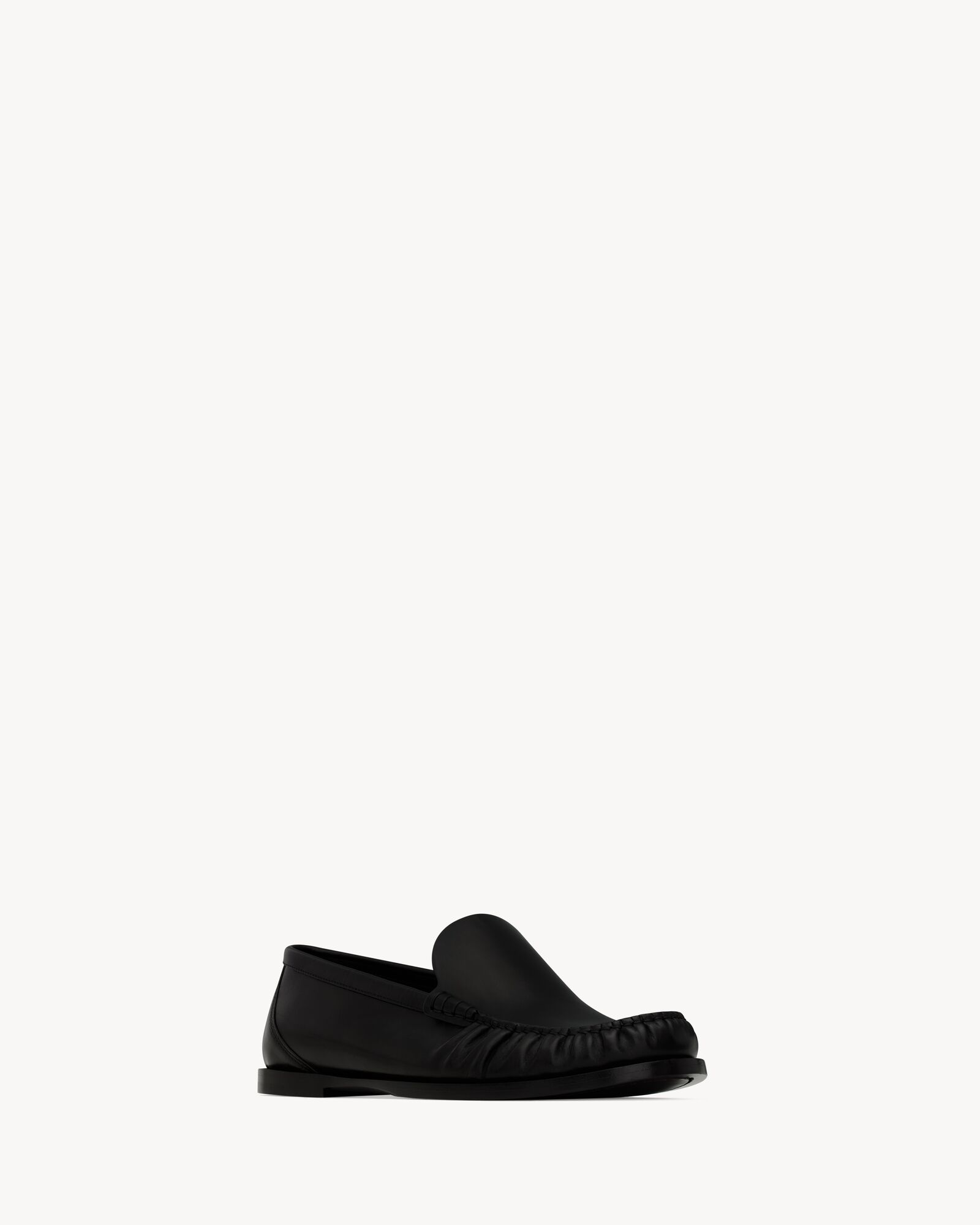YSL 25S SAINT LAURENT LOAFERS IN DUSTY PLUM SUEDE