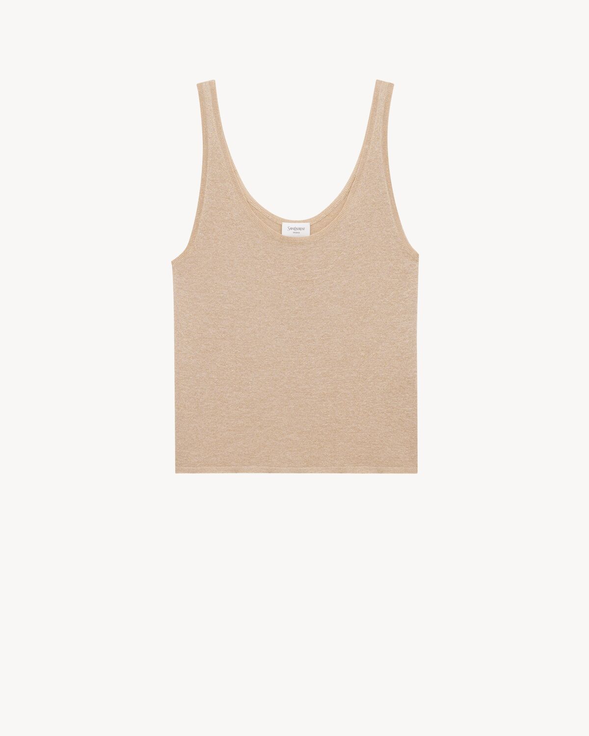 tank top in lurex knit