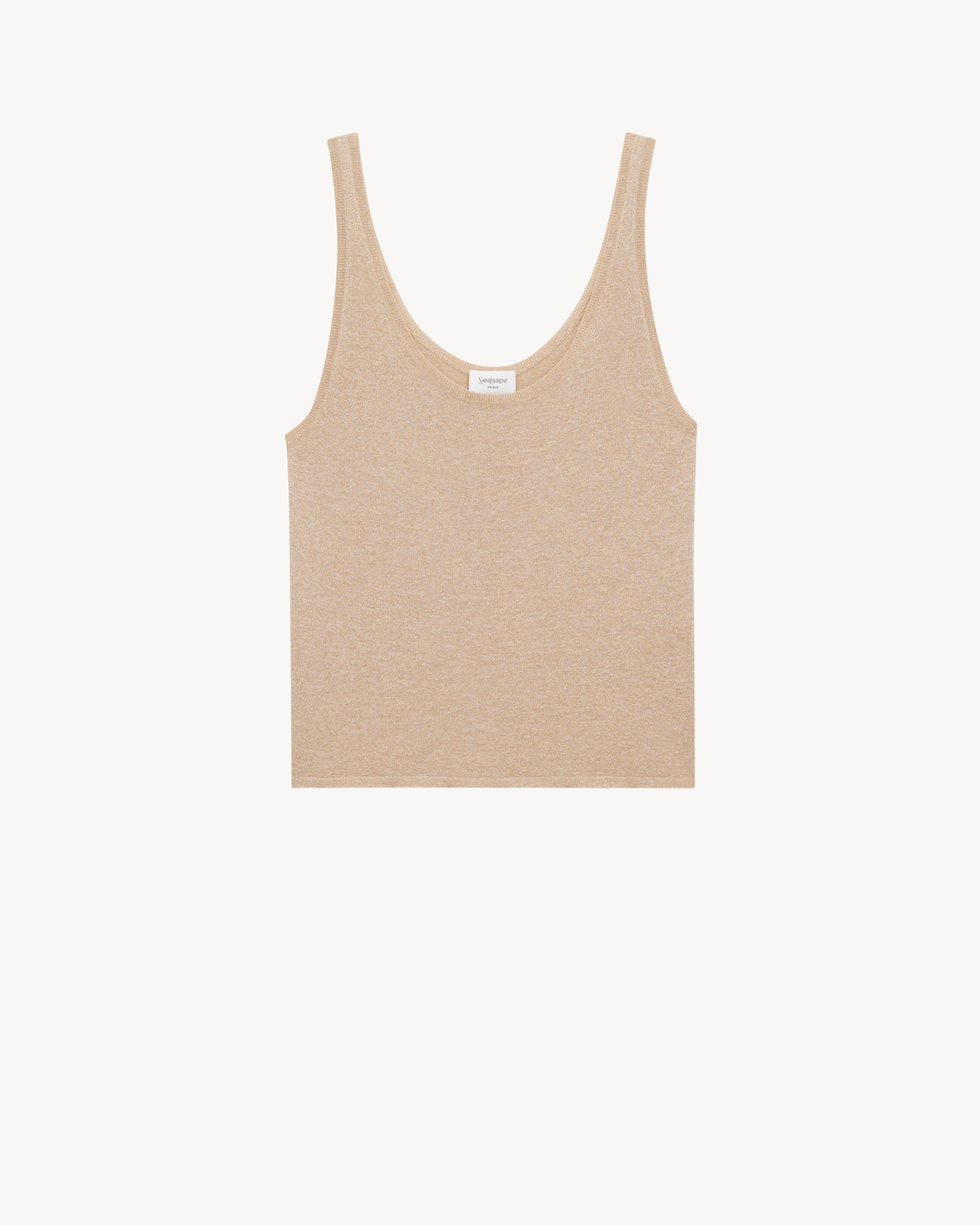 tank top in lurex knit