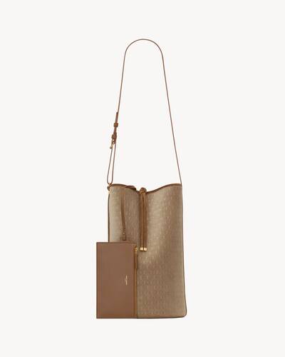 le monogramme bucket bag in velvet and suede