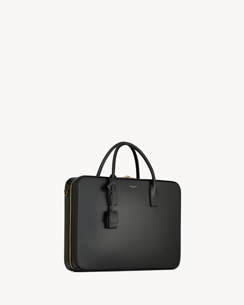 SAC DE JOUR large slim bauletto bag in smooth leather