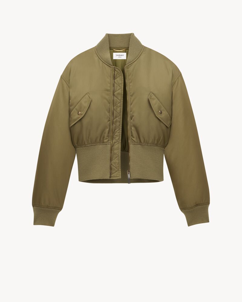 bomber jacket in nylon