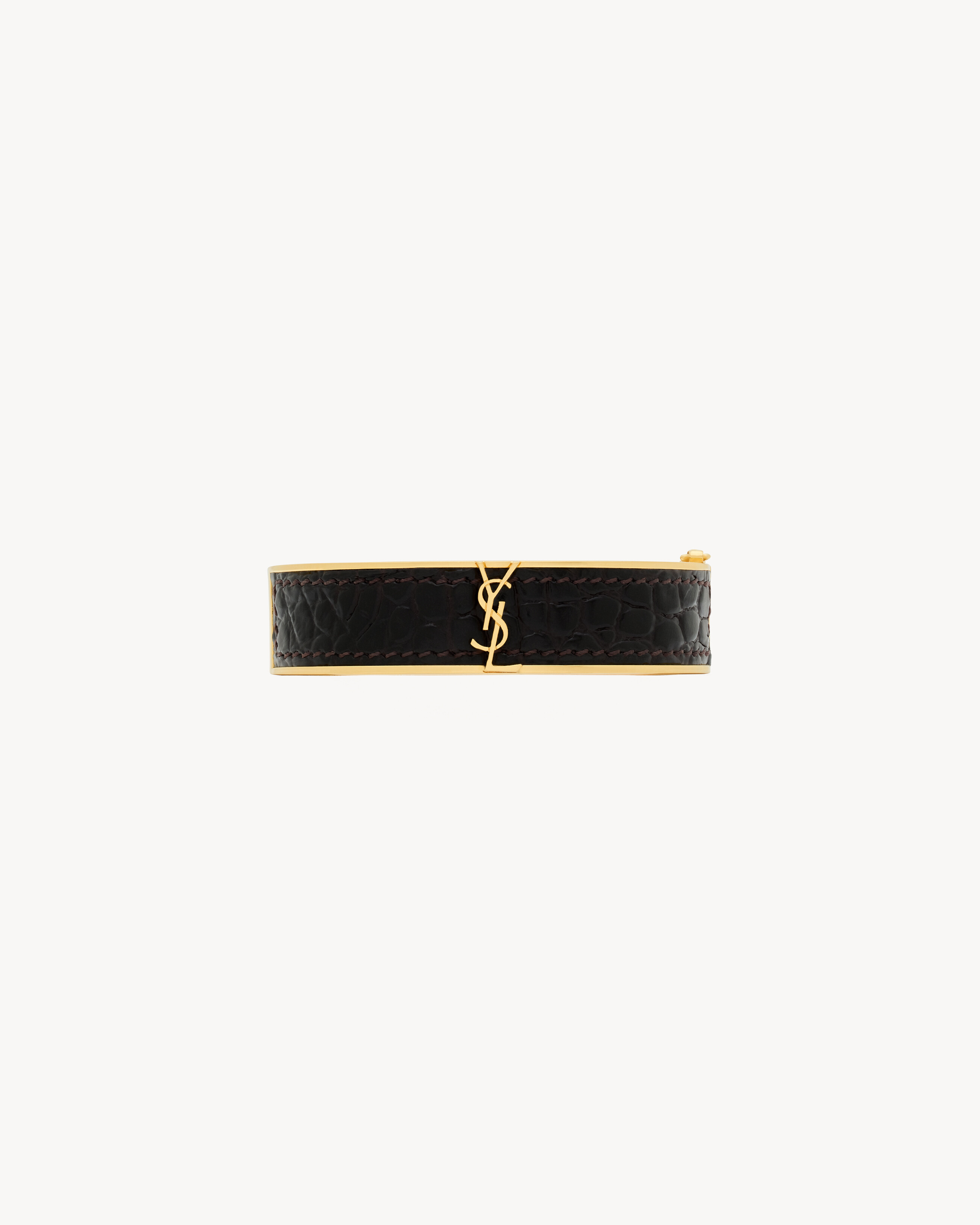 CASSANDRE bracelet in metal and leather