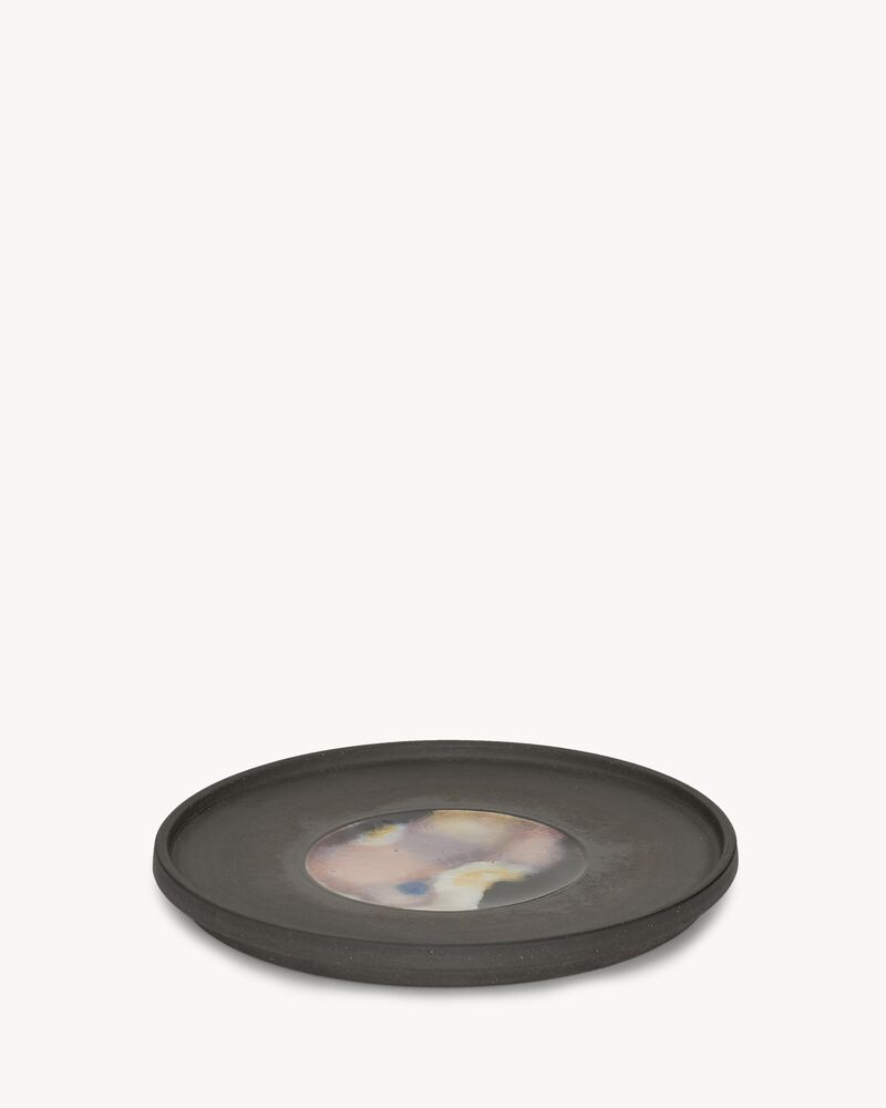 SUSHI PARK DAEYONG KIM LAQUERED PLATE IN CERAMIC